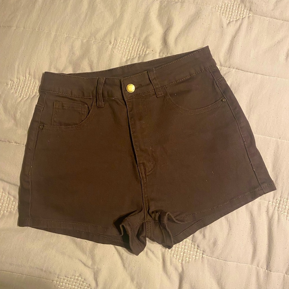 Shein Brown Jean Shorts Size S US 4 NWOT